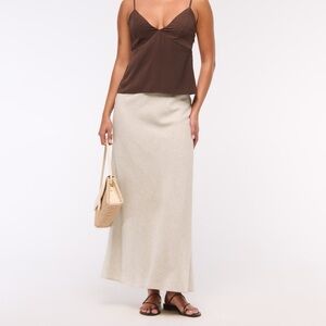 Abercrombie & Fitch Linen Maxi Skirt